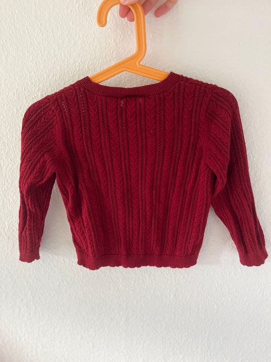 Little Bordeaux Cardigan