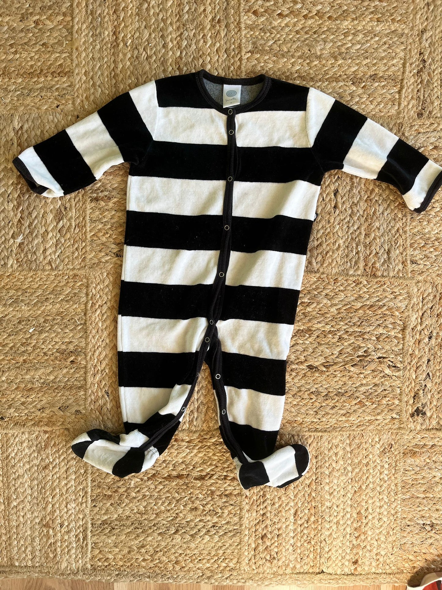 The Moonbeam Stripe Onesie